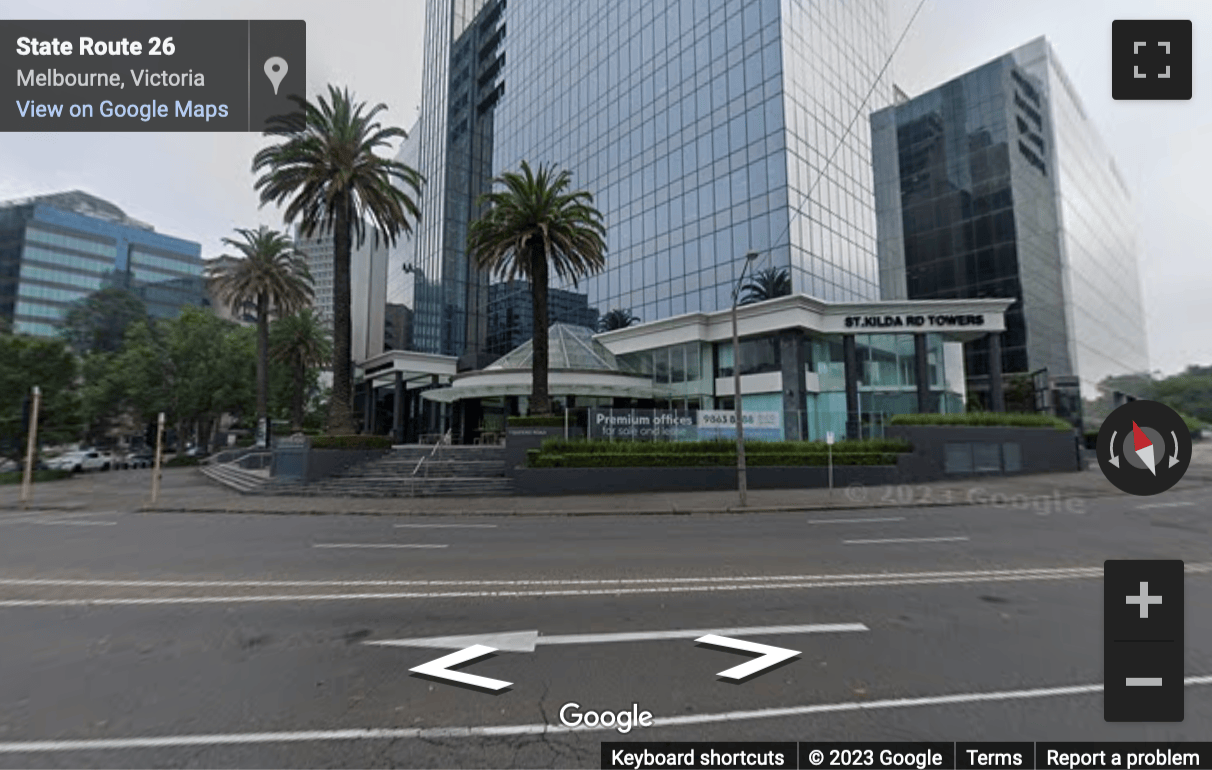 Street View image of 1 Queens Road, Melbourne, Australia