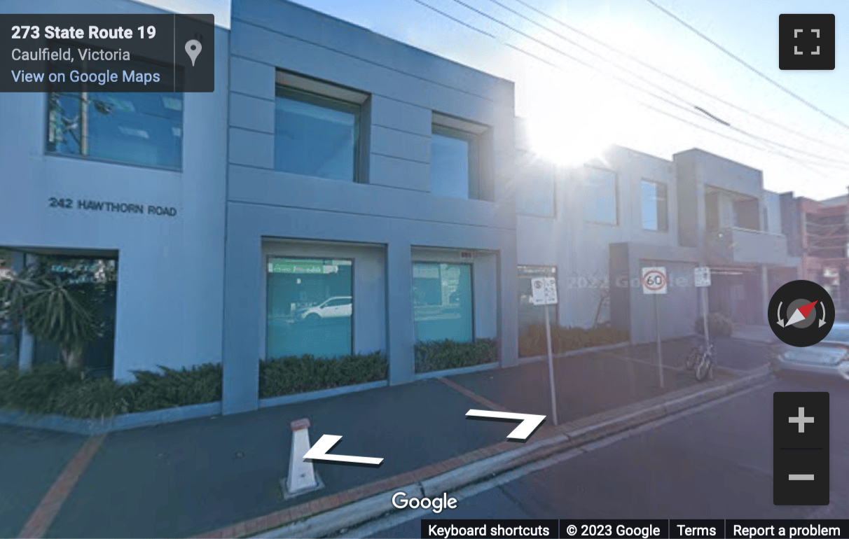Street View image of 242 Hawthorn Road, Caulfield, Melbourne, Australia