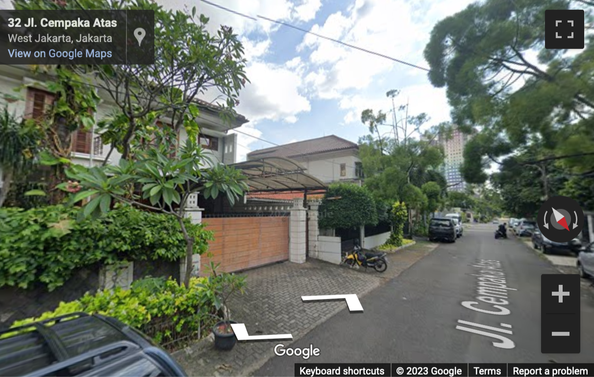 Street View image of Jl. Cempaka No. 24, RT. 6/RW. 8, Kota Bambu Utara, Palmerah, Kota Jakarta Barat, Daerah Khusus Ibukota