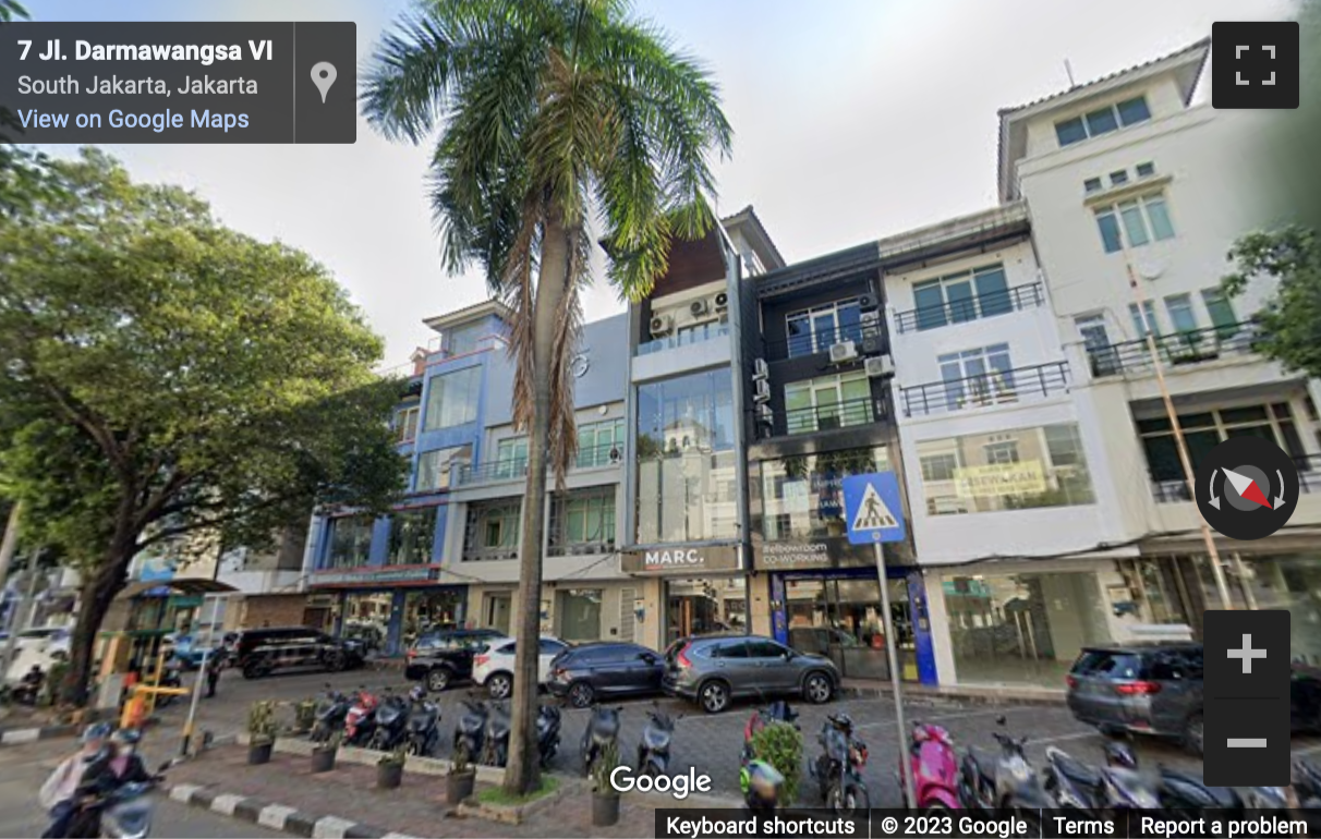 Street View image of Ruko Dharmawangsa Square No 7, Jalan Dharmawangsa VI, Jakarta Selatan, RT. 5/RW. 1, Pulo, Kby. Baru