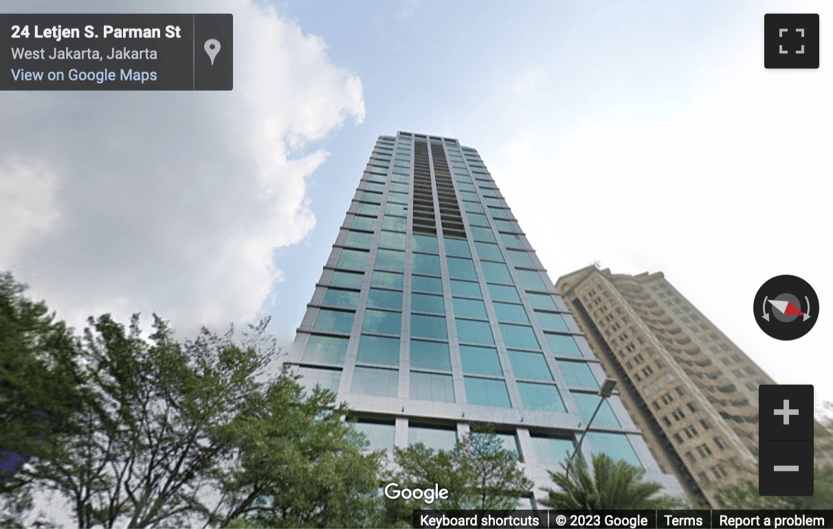 Street View image of Grand Slipi Tower, (Unit G), Jl. Letjen. S. Parman Kav. 22-24, Palmerah, Jakarta