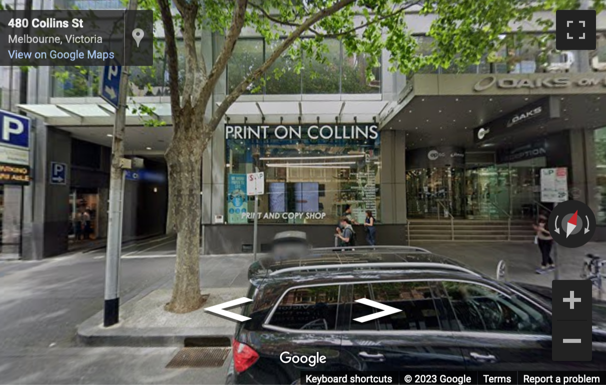 Street View image of Collins Street Tower, 480 Collins Street, Melbourne, Australia