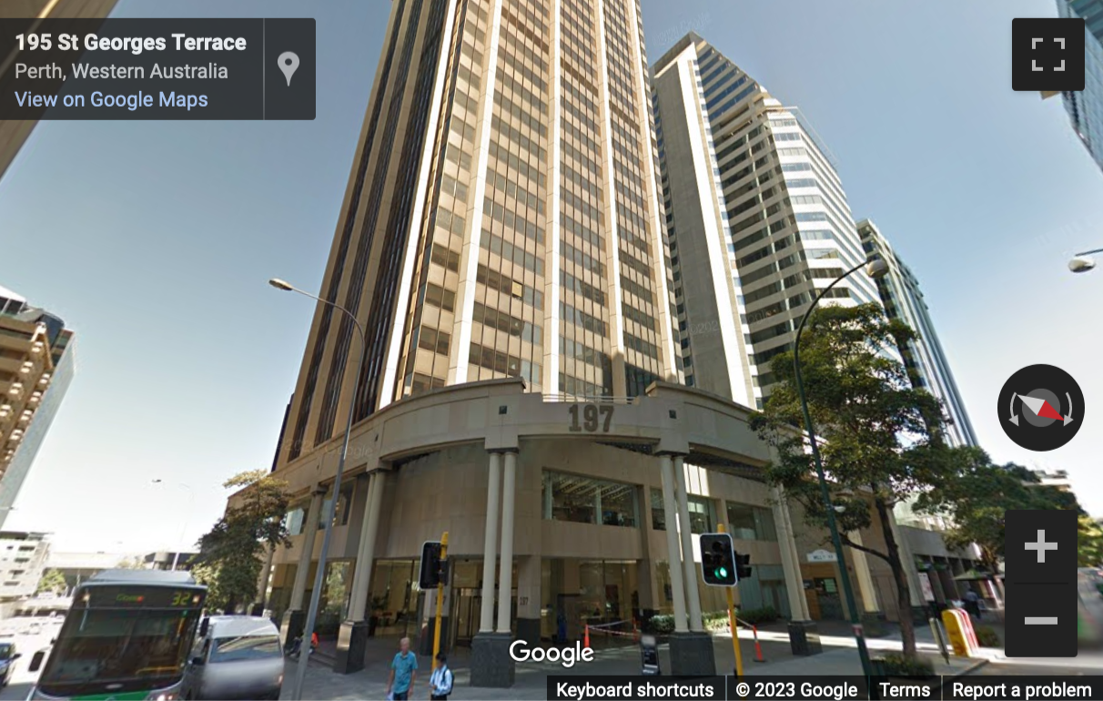 Street View image of 197 St Georges Terrace, Perth, Australia