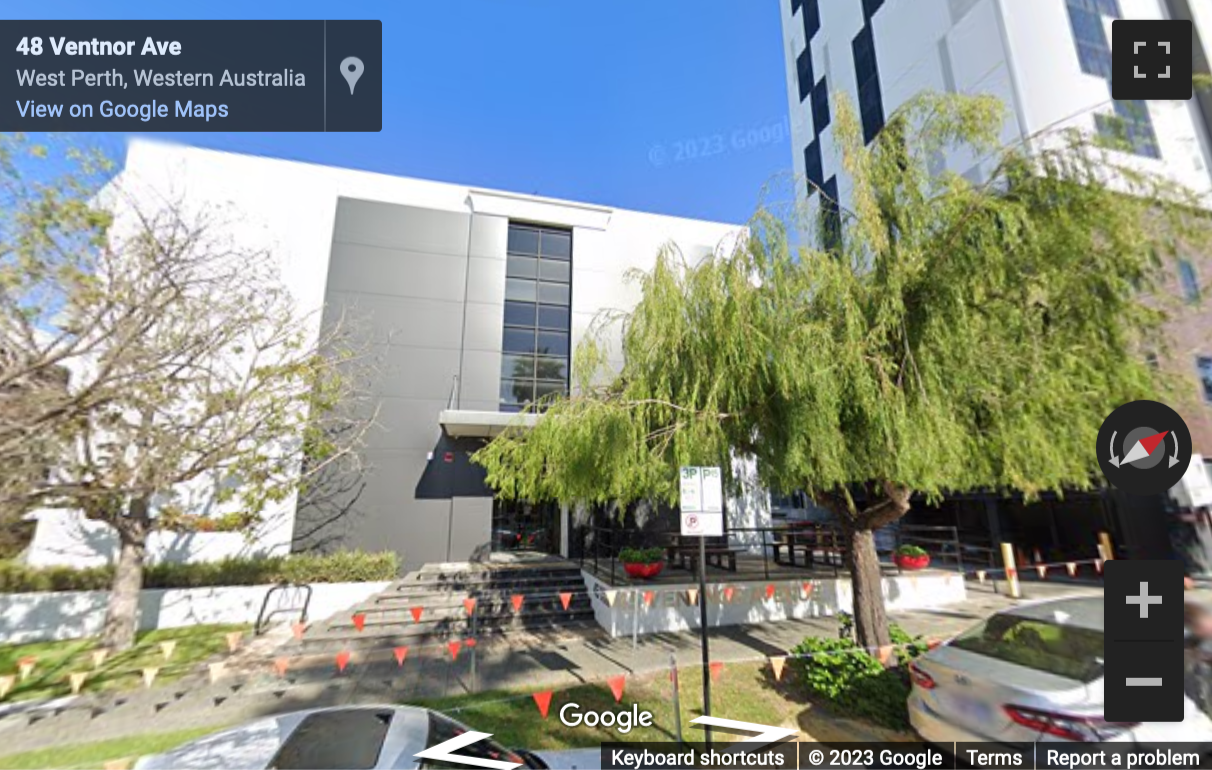 Street View image of 45 Ventnor Avenue, West Perth, Australia