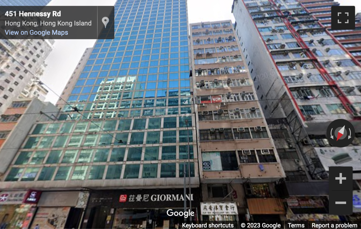 Street View image of Cameron commercial centre, 458-468 Hennessy road, CWB, Hong Kong