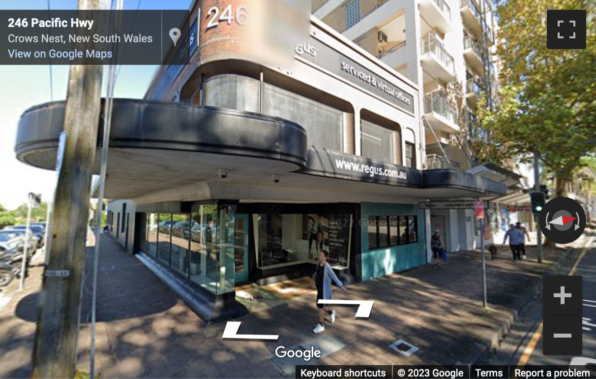Street View image of 246 Pacific Highway, Crows Nest, Sydney, Australia