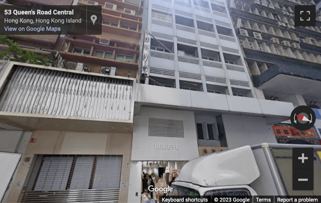 Street View image of Level 22-26, 39 Queen’s Road Central, Central, Hong Kong