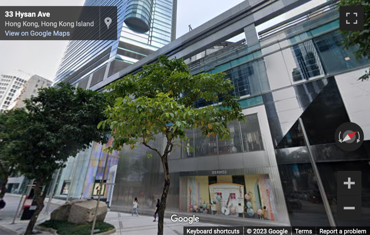 Street View image of Lee Garden One, 46/F, 33 Hysan Avenue, Hong Kong