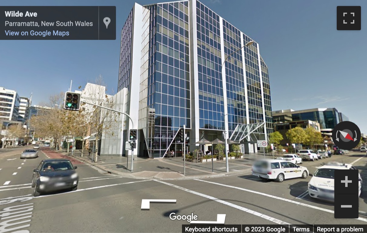 Street View image of 91 Phillip Street, Parramatta, Sydney, Australia