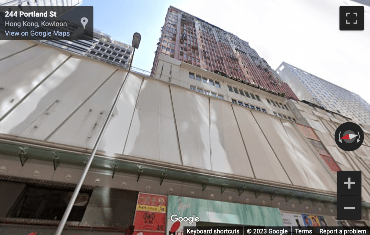Street View image of Langham Place Office Tower, 8 Argyle Street, Kowloon, Hong Kong