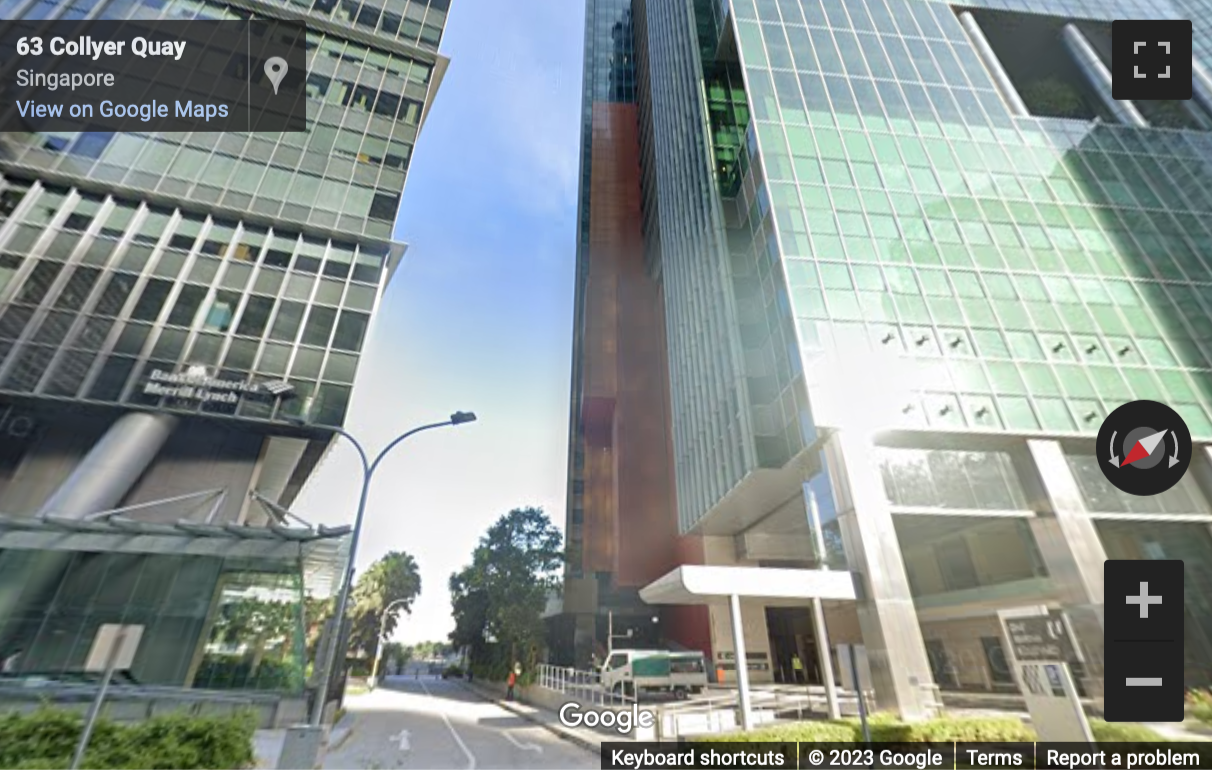 Street View image of 1 Marina Boulevard, Level 20, Singapore