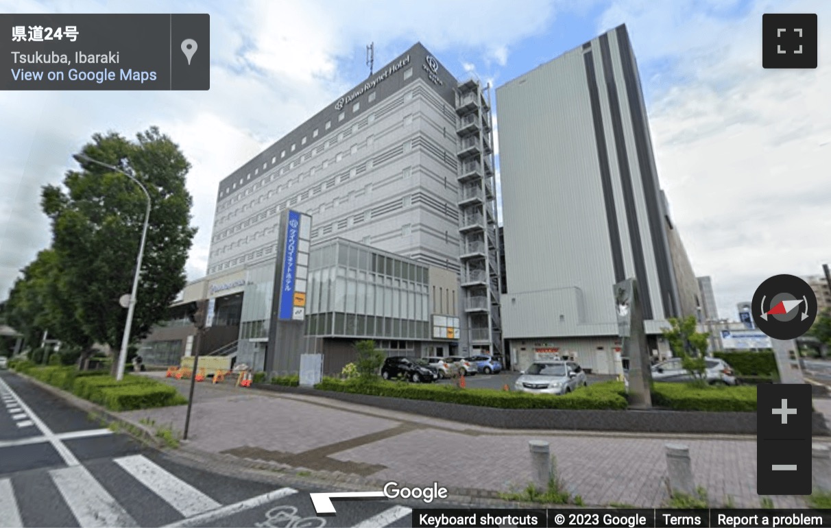 Street View image of Daiwa Roynet Hotel Tsukuba Building, Azuma, Tsukuba-Shi, Himeji City