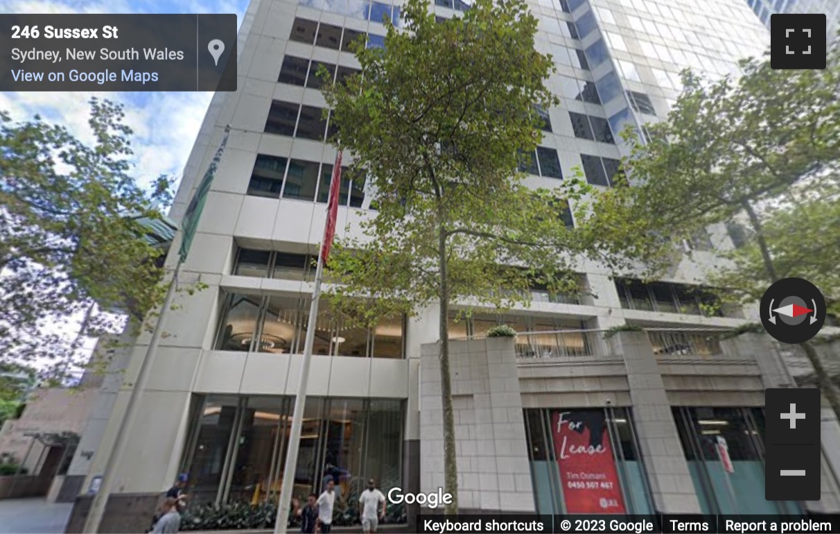 Street View image of 201 Sussex Street, Darling Park, Sydney, Australia