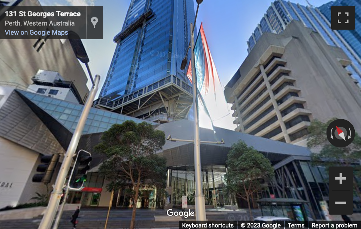 Street View image of 152 St Georges Terrace, Perth