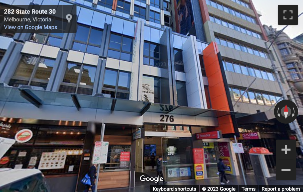 Street View image of 276 Flinders Street, Melbourne, Victoria