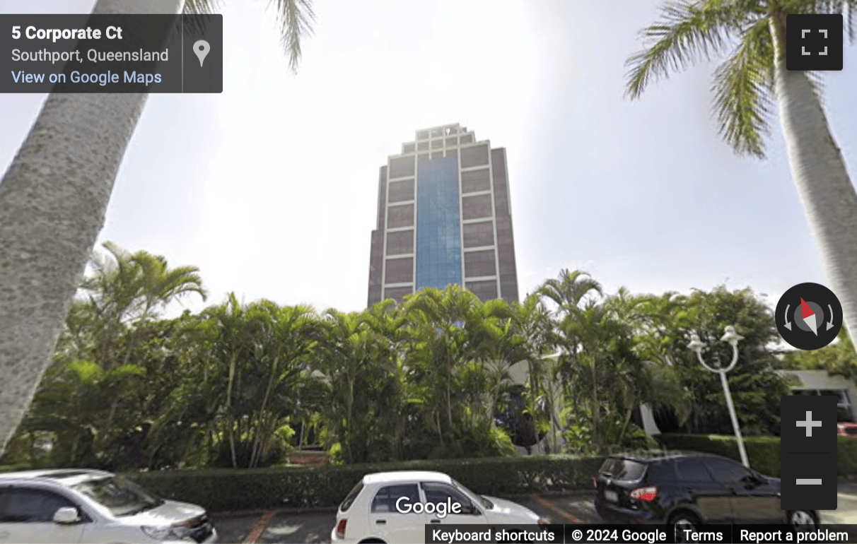 Street View image of Corporate Centre Two, 1 Corporate Court, Bundall, Gold Coast