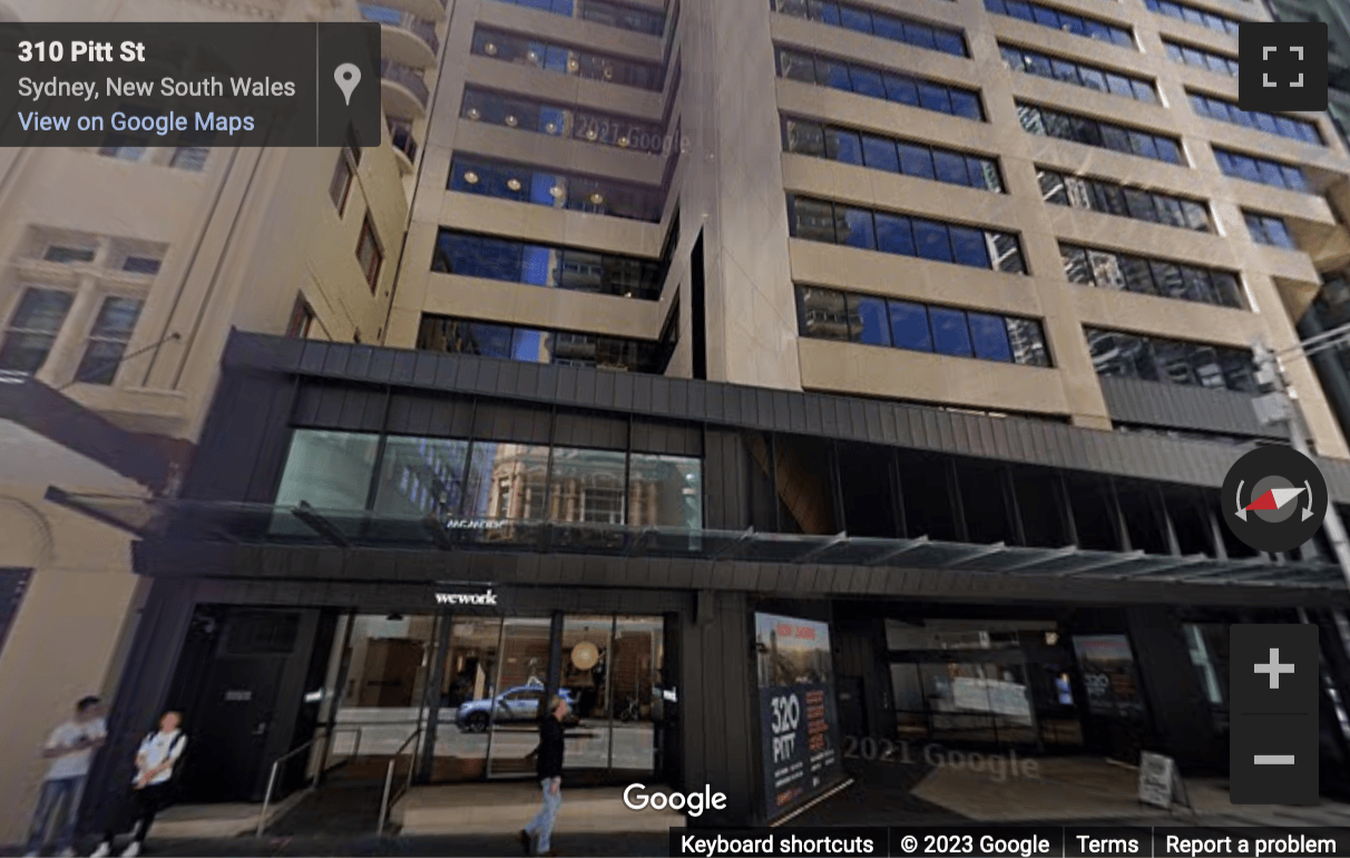 Street View image of 320 Pitt Street, Sydney