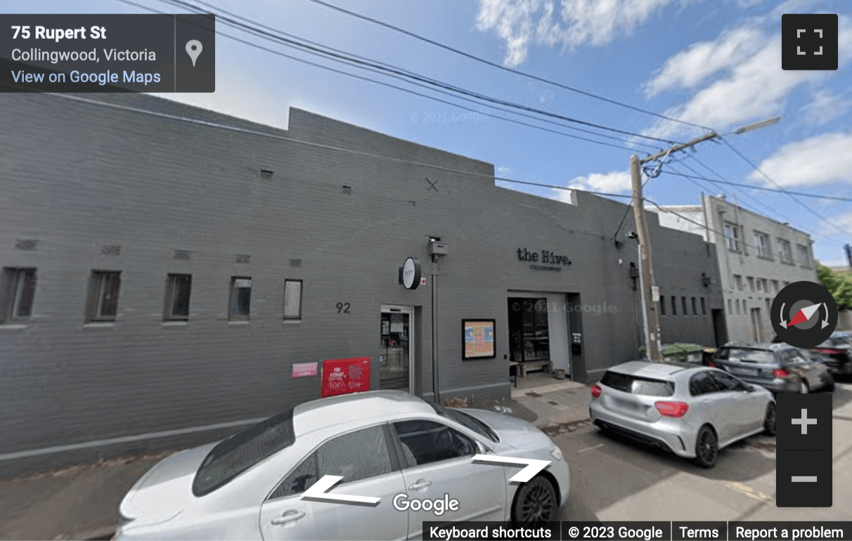 Street View image of The Hive Collingwood, 92 Rupert Street, Melbourne, Victoria
