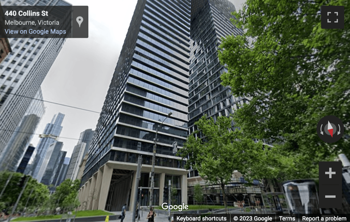 Street View image of 447 Collins Street, Levels 4-5, Collins Arch, Melbourne