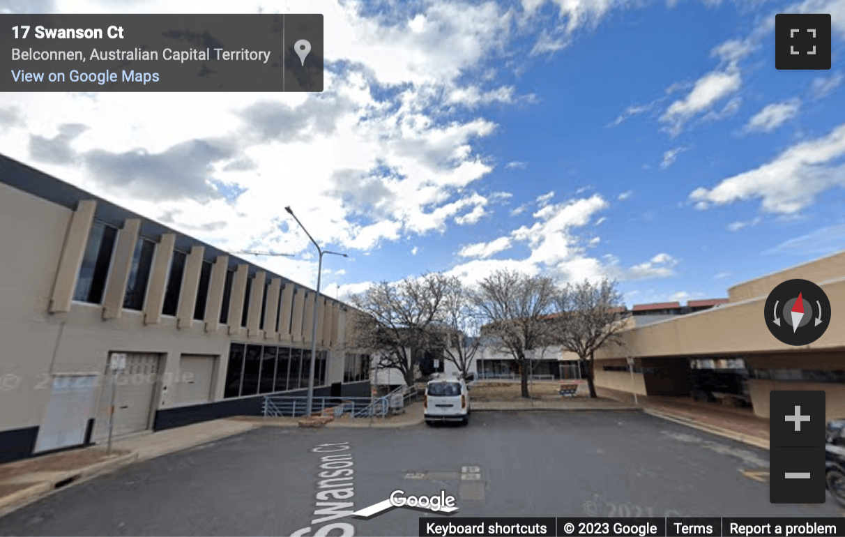 Street View image of Swanson Court, Belconnen, Canberra