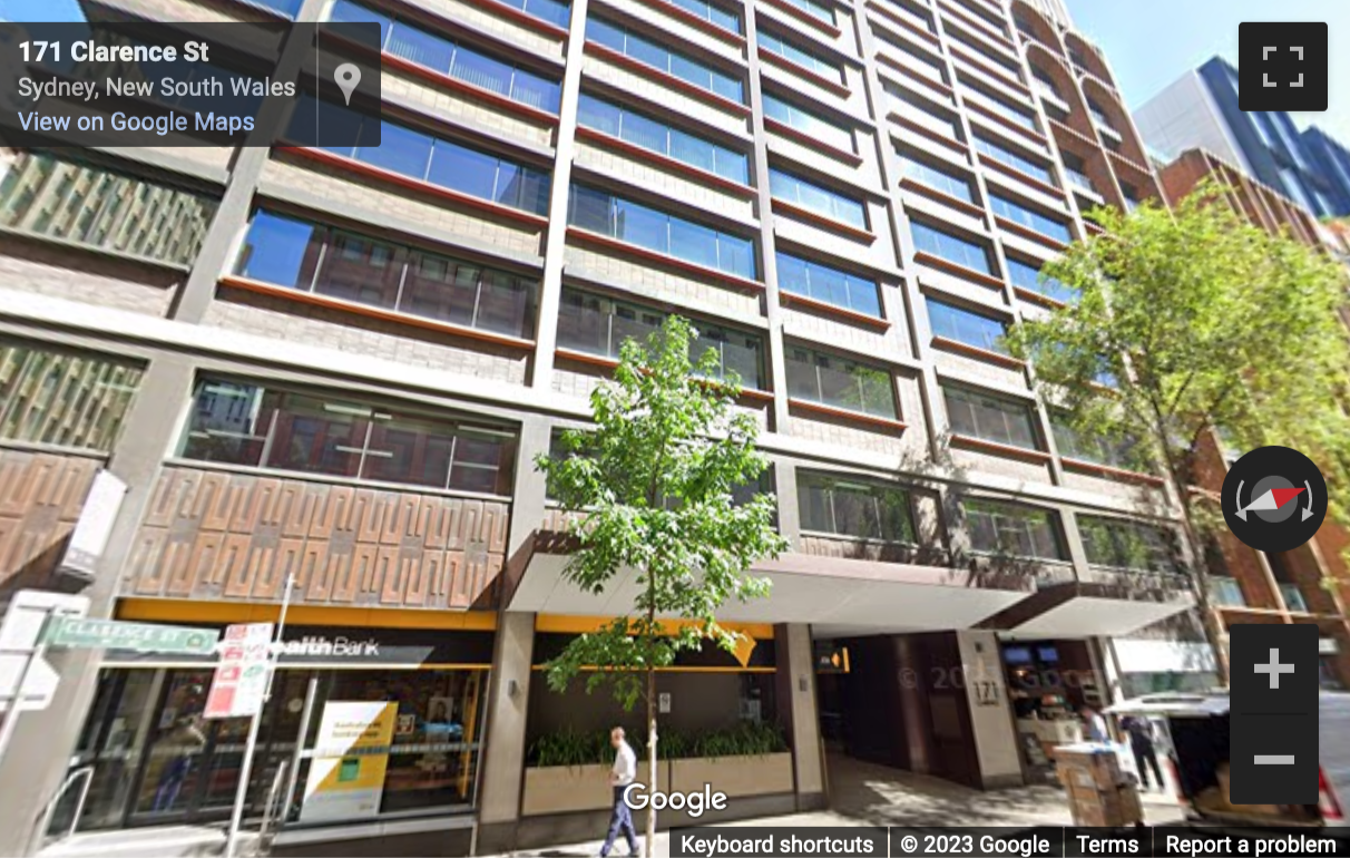 Street View image of 171 Clarence Street, Sydney, New South Wales