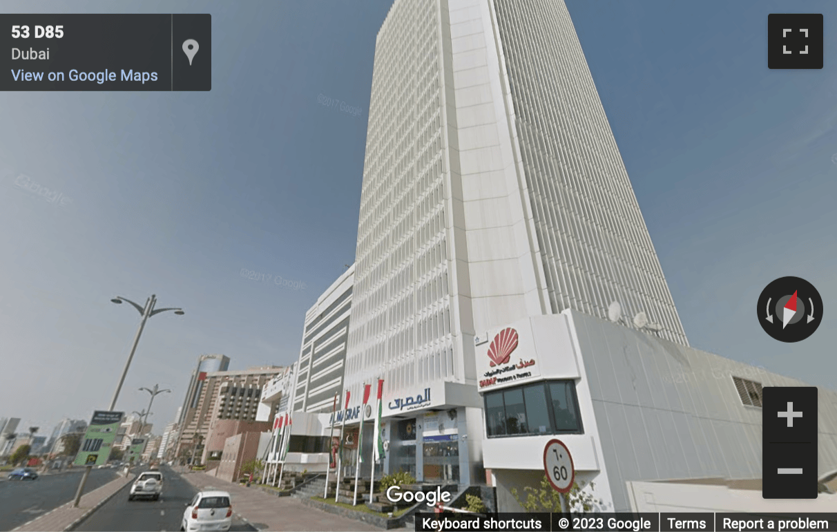 Street View image of Office Space to Rent in the Al Masraf Tower, Dubai