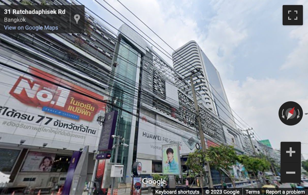 Street View image of CP Tower 2, 1 Radchadapisek Road, Dindaeng, Bangkok