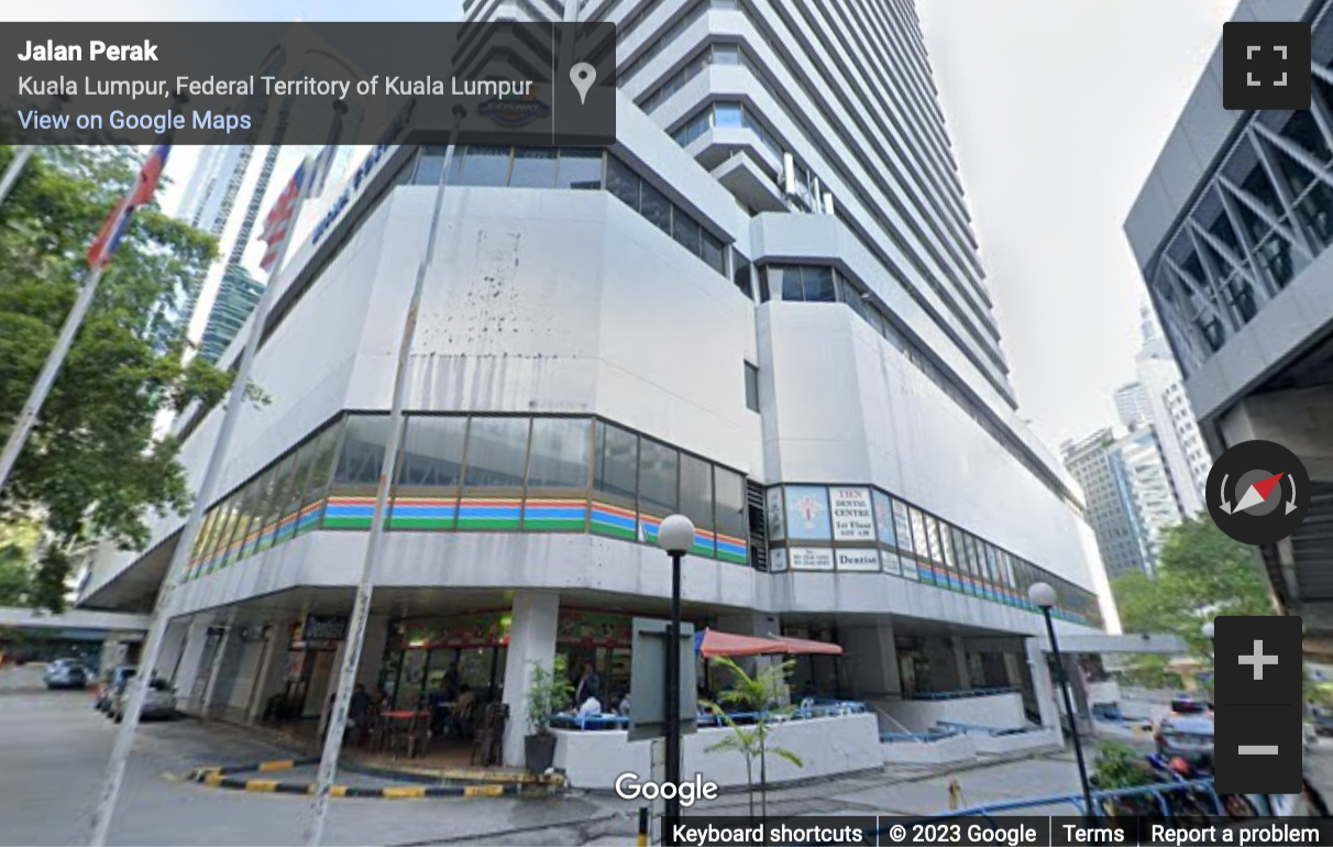 Street View image of 1/F, Wisma Cosway Building, Jalan Raja Chulan, Kuala Lumpur