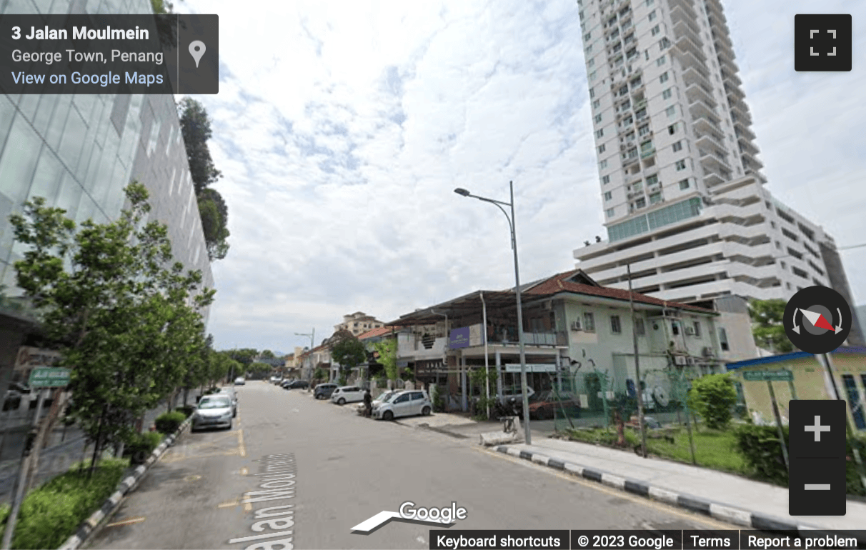 Street View image of Level 2, Moulmein Rise Shoppes, No. 9, Jalan Moulmein, Georgetown, Penang
