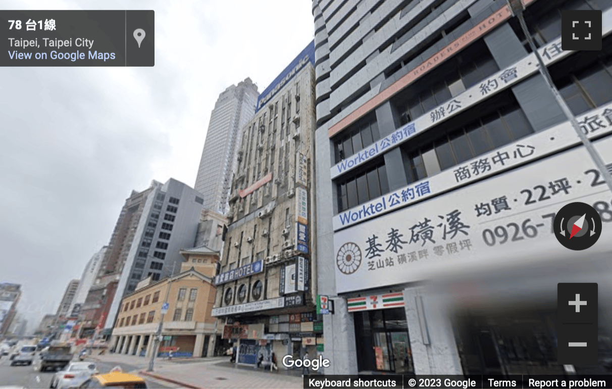 Street View image of No 72, Sec. 1, Zhongxiao West Rd, Taipei City