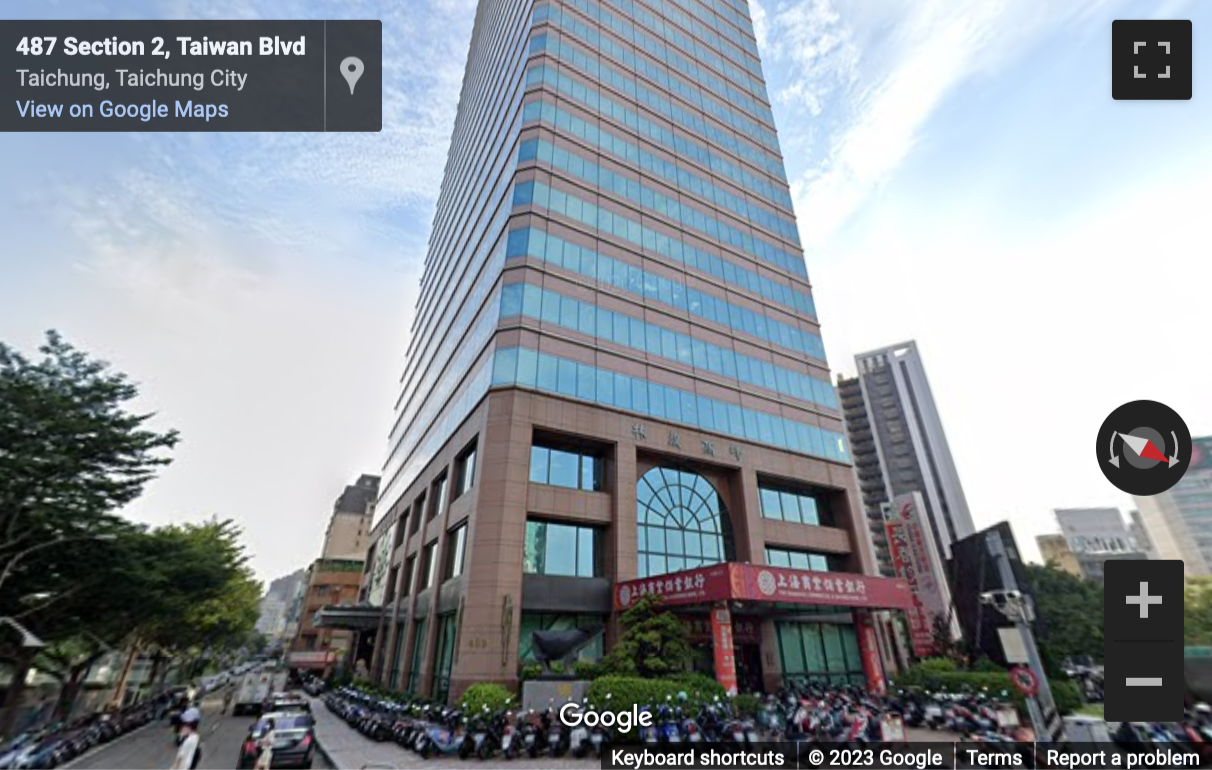 Street View image of No. 489, Section 2, Taiwan Boulevard, West District, Taichung City
