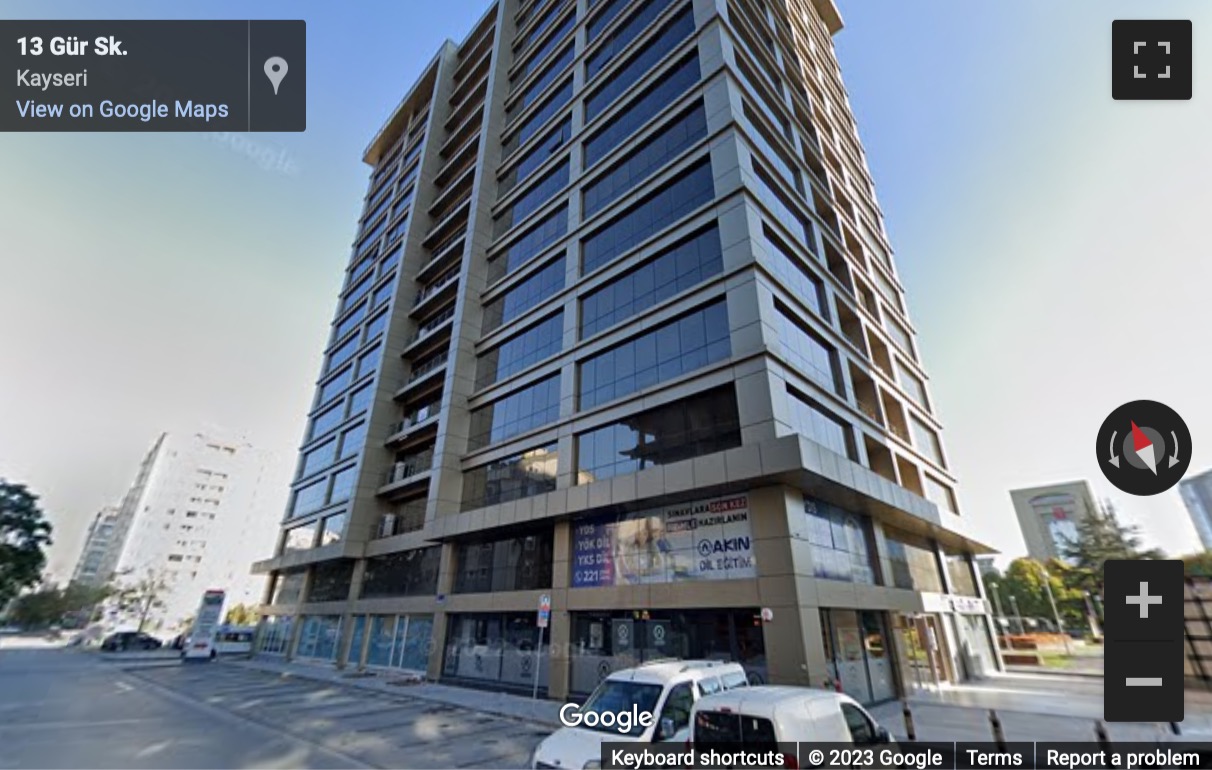 Street View image of Gevher Nesibe Mah. Gür Sok. No: 10, Ofisim Kayseri B Blok Kocasinan/Kayseri