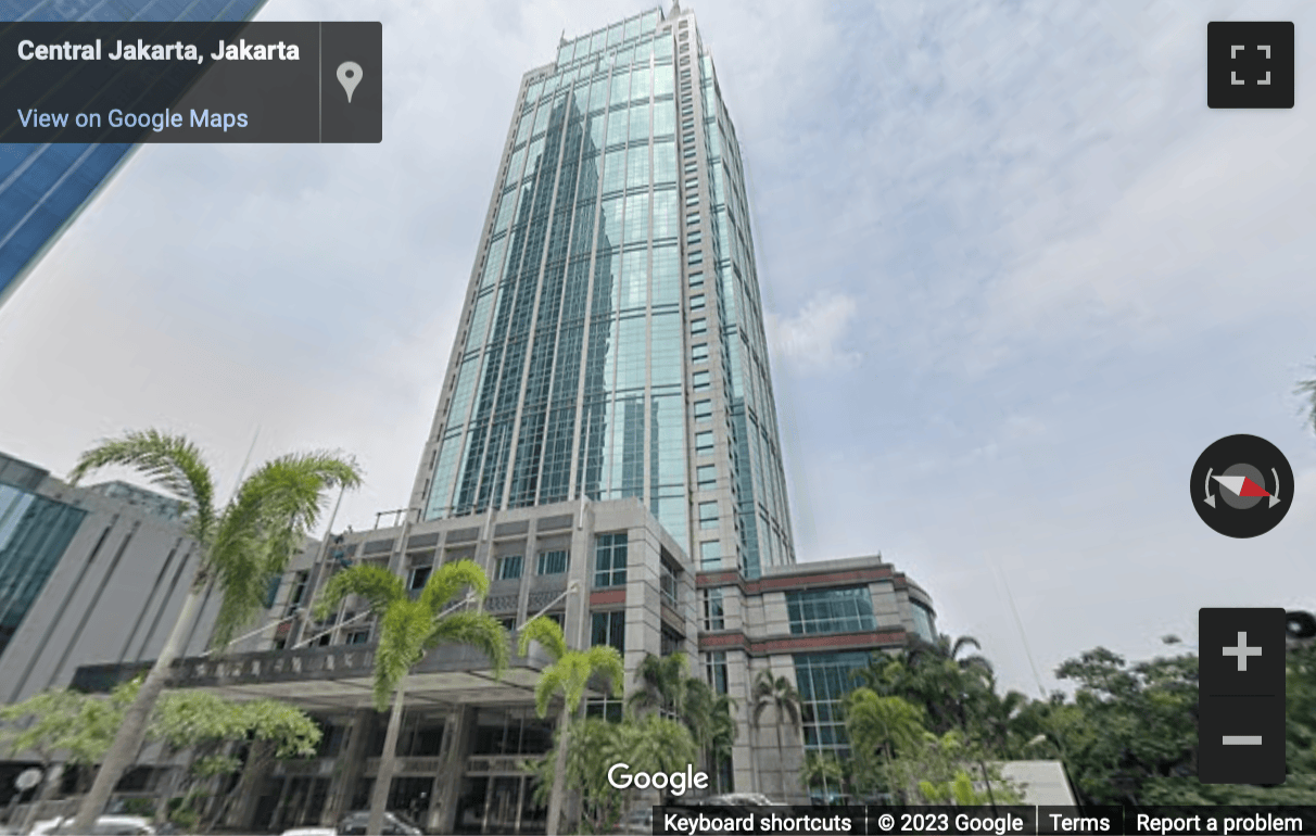 Street View image of TCC Batavia Tower Lt. 8 Suite 06-07, Jl. KH. Mas Mansyur Kav. 126, Central Jakarta