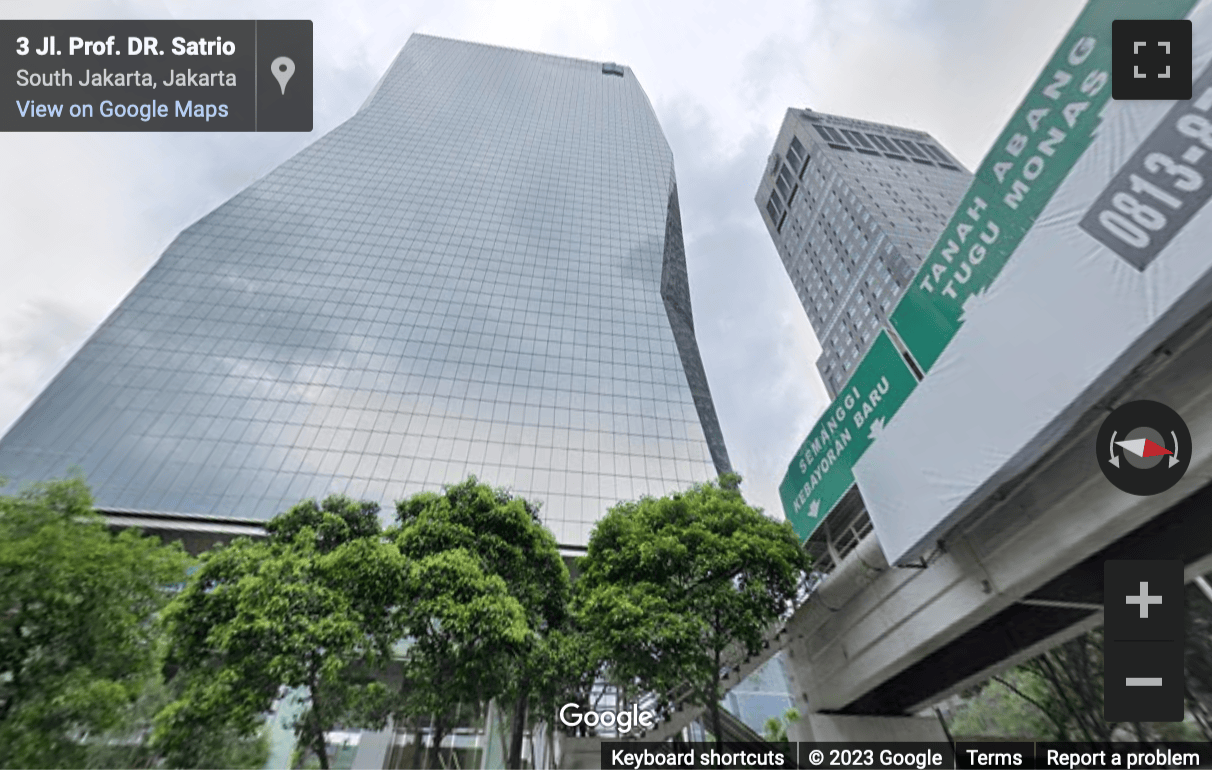 Street View image of Menara Standard Chartered, Level 9, Jl. Prof. DR. Satrio No. 164, Jakarta