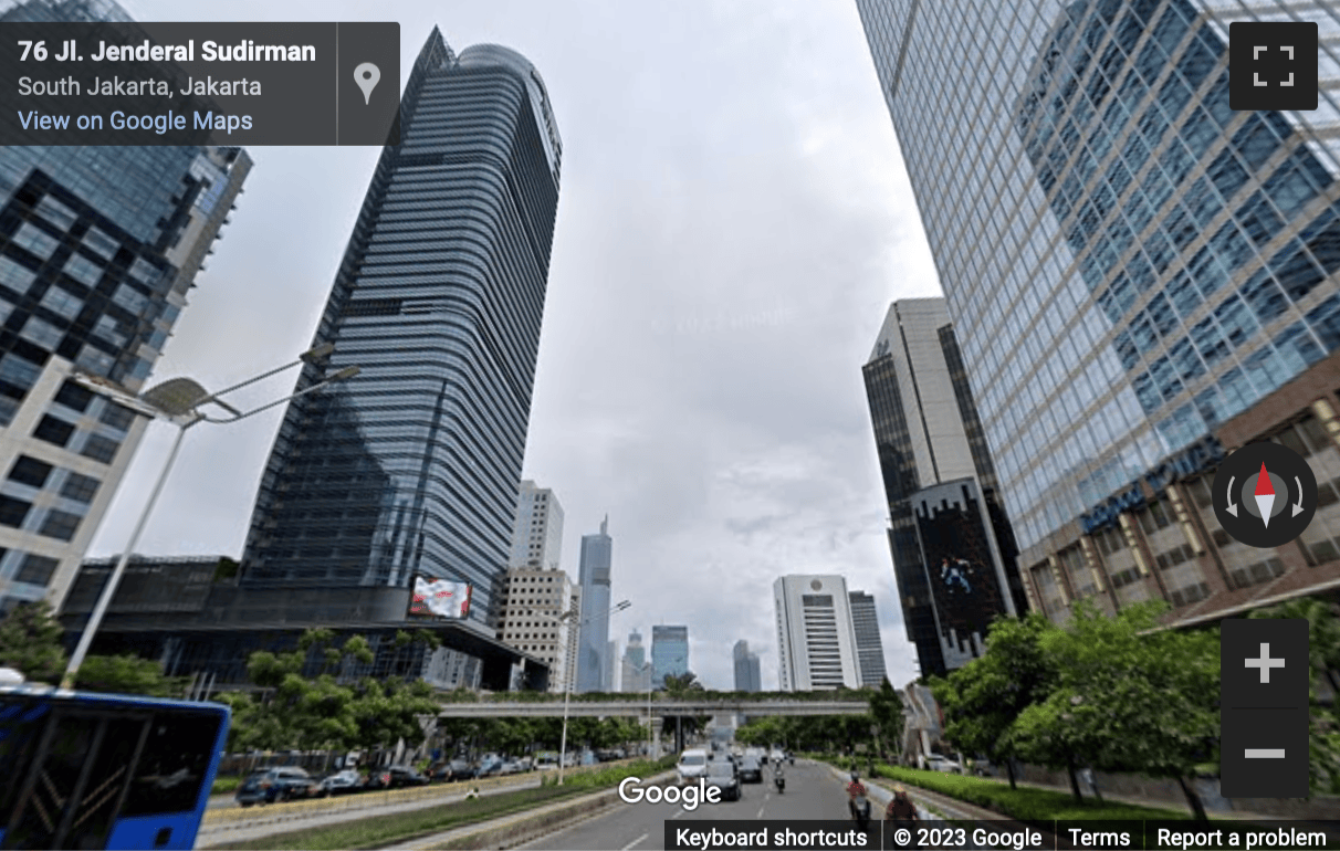 Street View image of 23F Penhouse Plaza Marein, Jl. Jend. Sudirman, Kav. 76-78, Jakarta