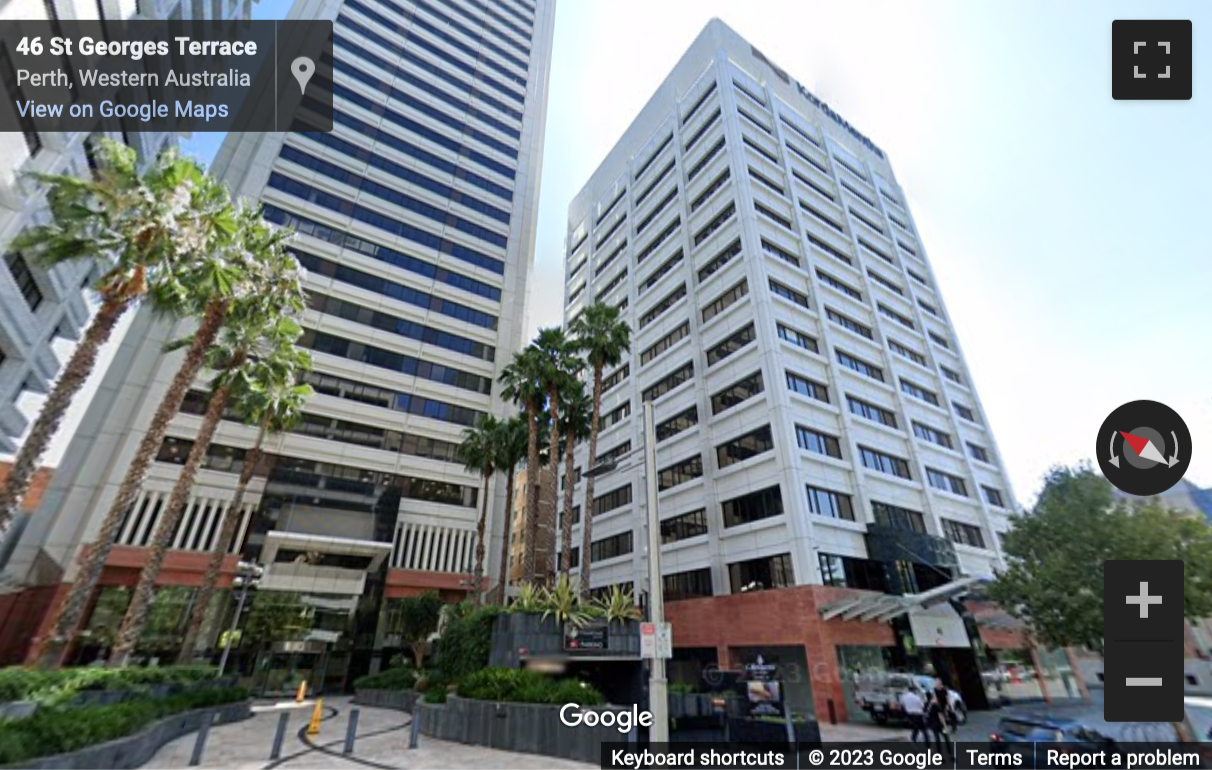 Street View image of 44 St Georges Terrace, Perth, Australia