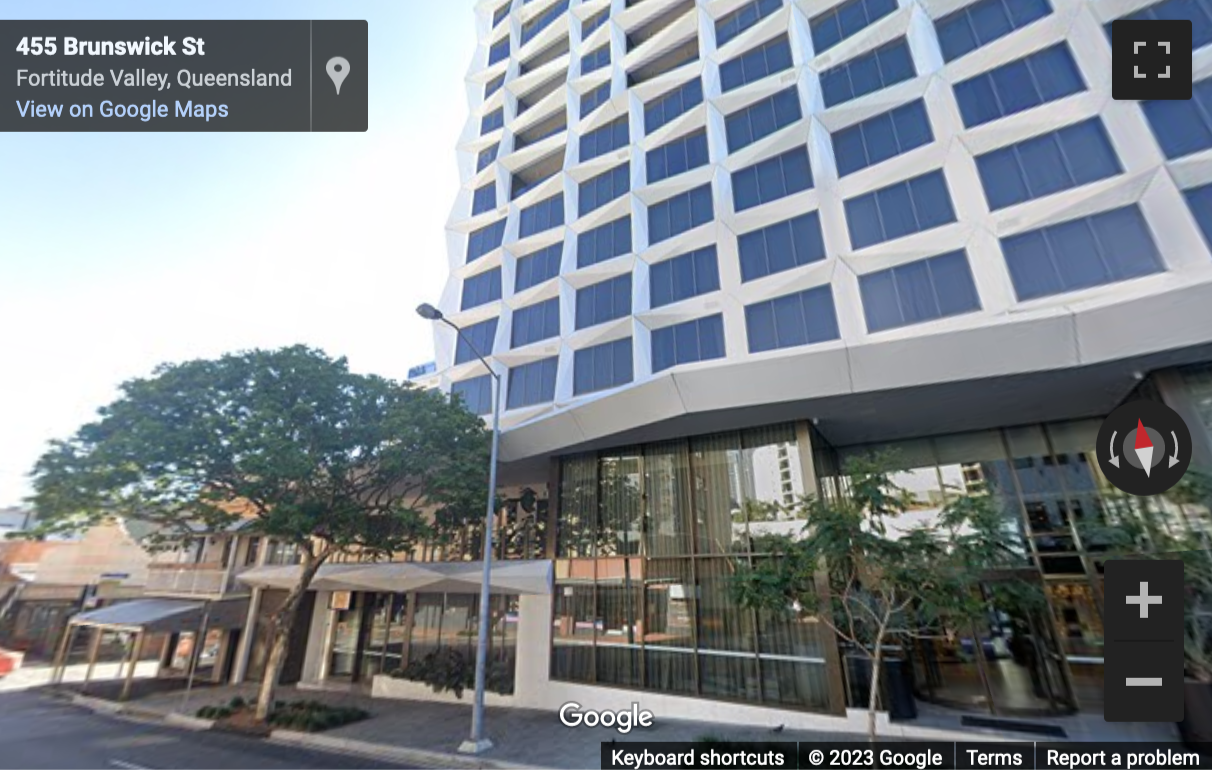 Street View image of Level 11, 458 Brunswick Street, Fortitude Valley, Brisbane, Queensland