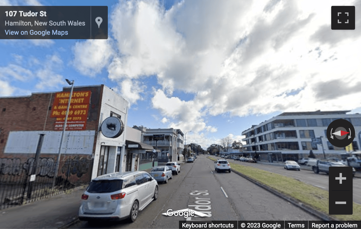 Street View image of 1 Tudor Street, Newcastle West, Newcastle (New South Wales)