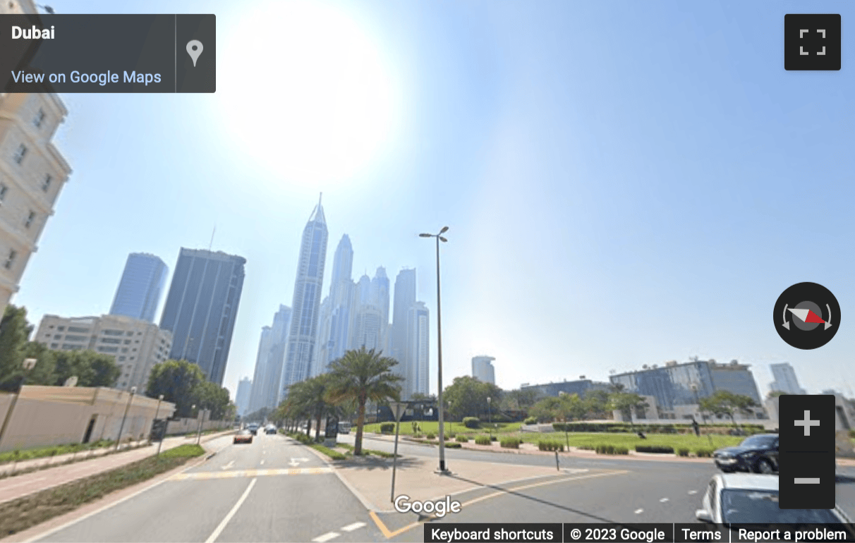 Street View image of Concord Tower, 6th Floor, Dubai Media City, Sheiikh Zayed Road