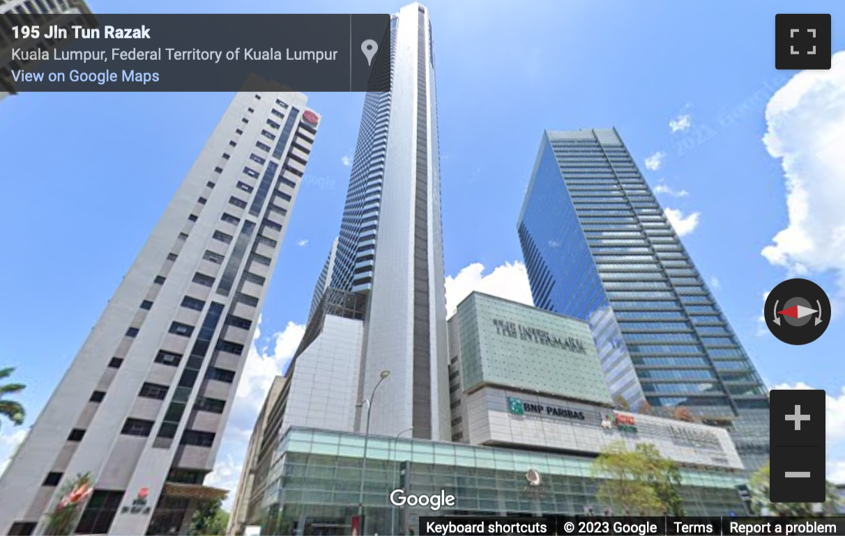 Street View image of Level 41, Vista Tower, The Intermark, 348 Jalan Tun Razak, Kuala Lumpur