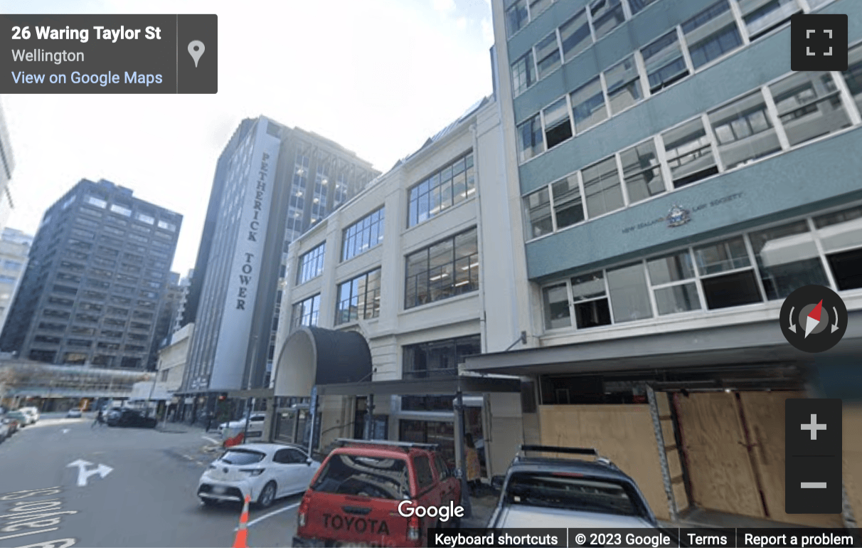 Street View image of 30 Waring Taylor Street, Wellington, Wellington Region