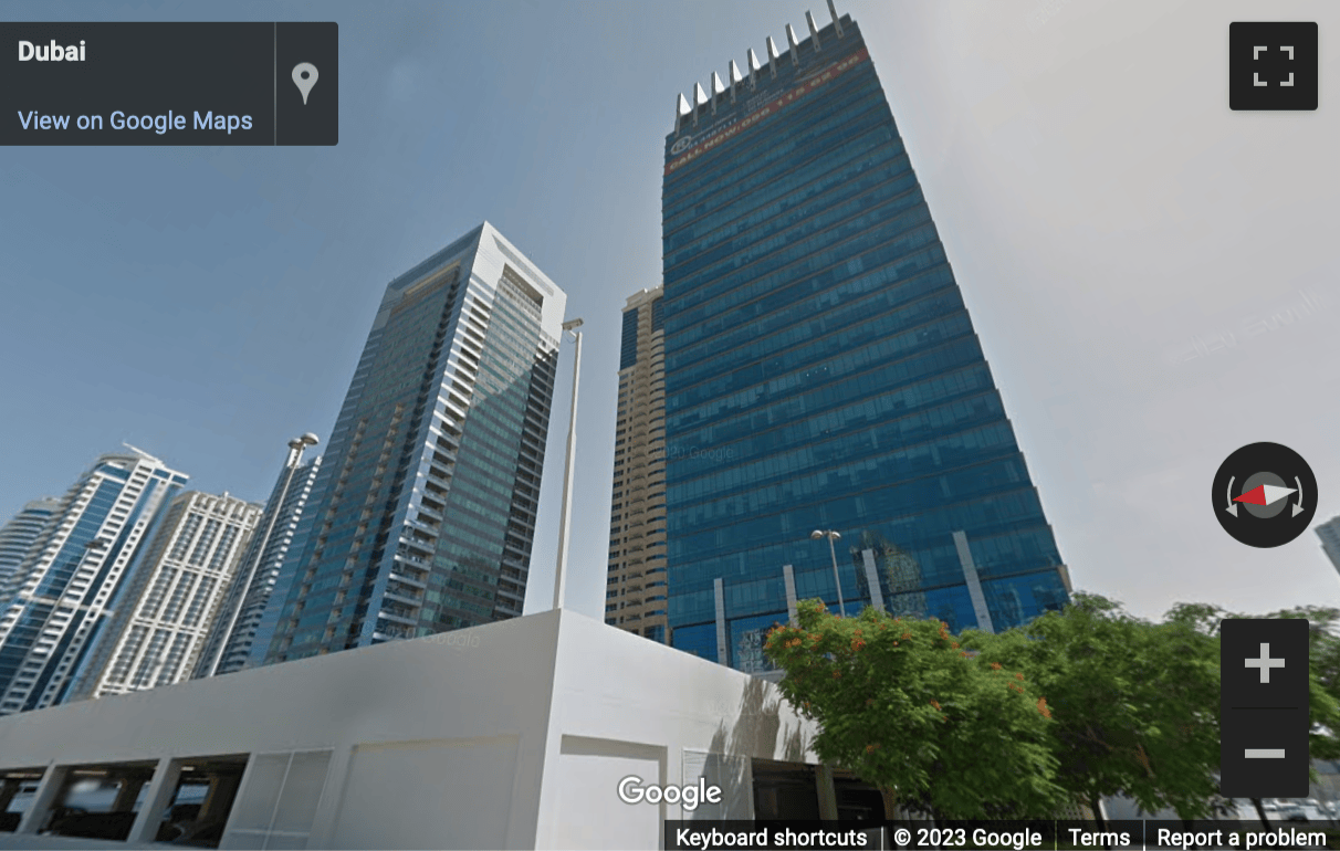 Street View image of Reef Tower, JLT, Dubai, UAE