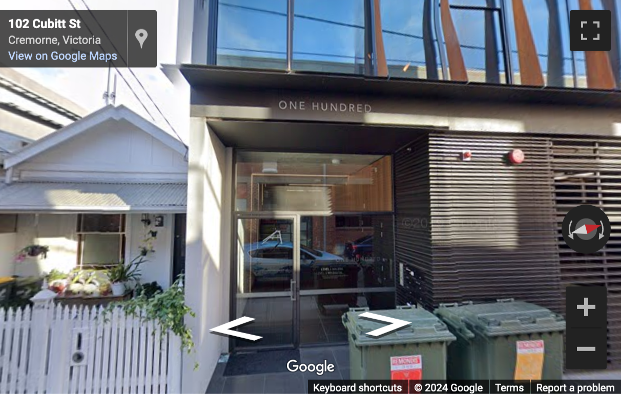 Street View image of Level 2 & 3, 100 Cubitt Street, Cremorne, Melbourne, Victoria