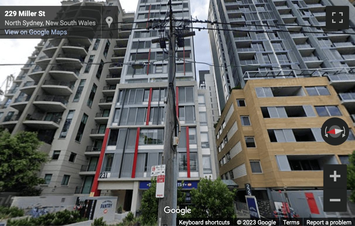 Street View image of 229 Miller Street, North Sydney