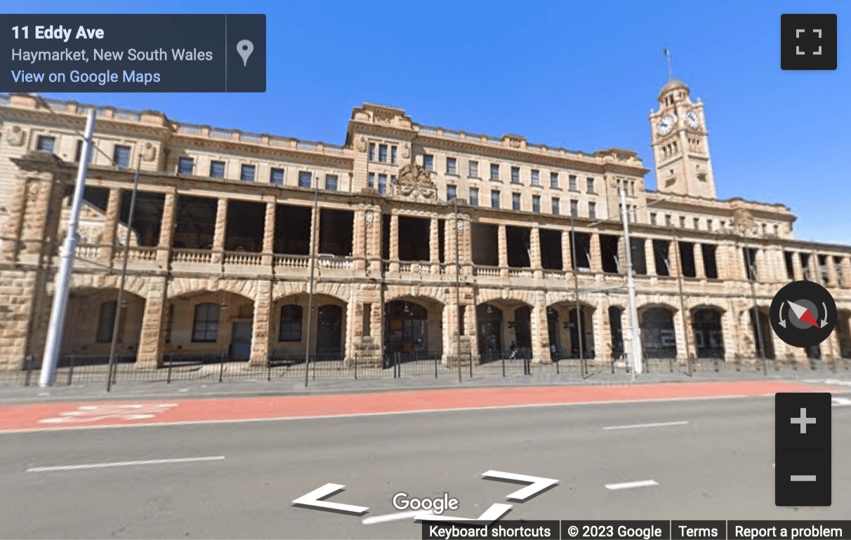 Street View image of Levels 1, 2 & 3, 1 Eddy Avenue, Haymarket, Sydney, New South Wales