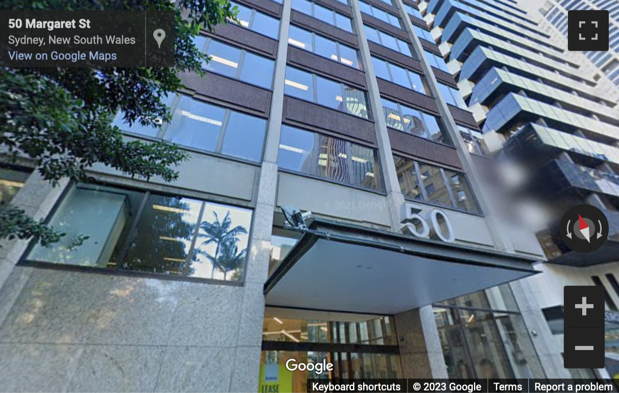 Street View image of 50 Margaret Street, Level 13, Sydney, New South Wales