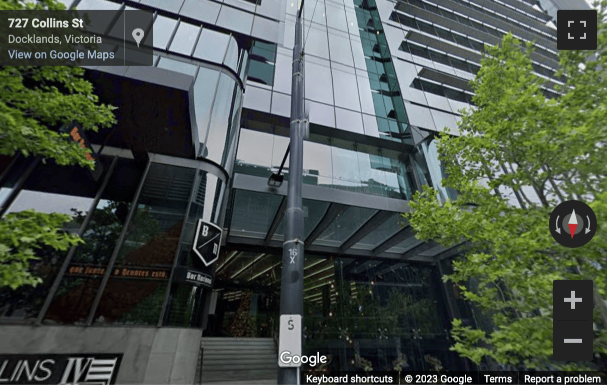 Street View image of 727 Collins Street, Level 17, Tower 4, Collins Square, Melbourne, Victoria