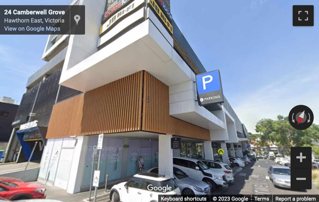 Street View image of 793 Burke Road, Camberwell Place, Melbourne, Victoria