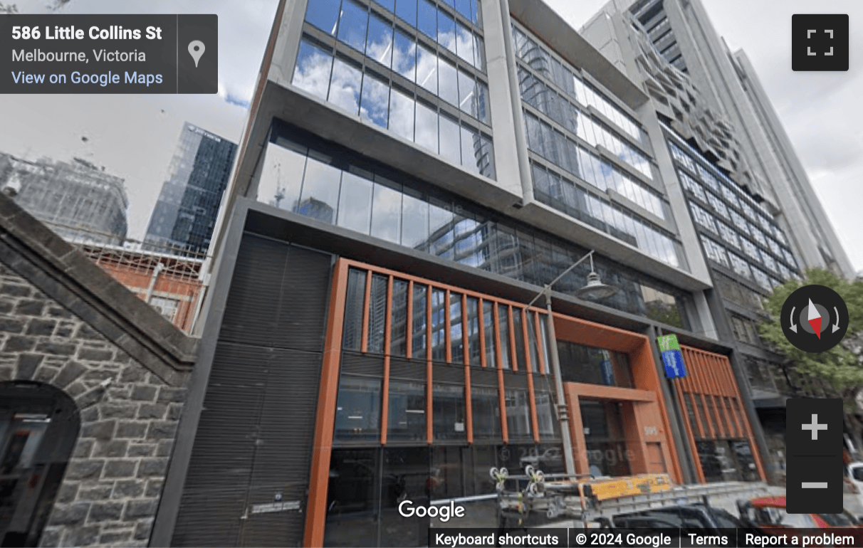 Street View image of 585 Little Collins Street, Melbourne, Victoria