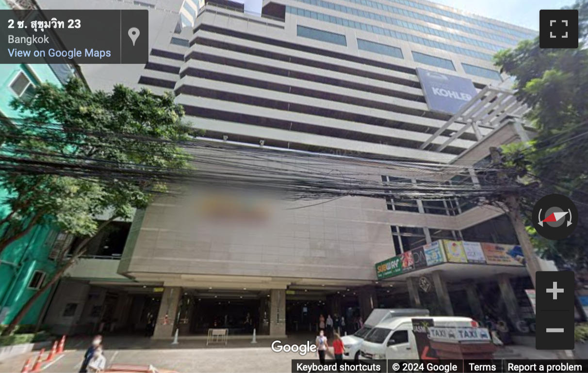 Street View image of Jasmine City Building, 25th Floor, Soi Sukhumvit 23 (Prasanmitr), Khlong Toei Nuea, Bangkok